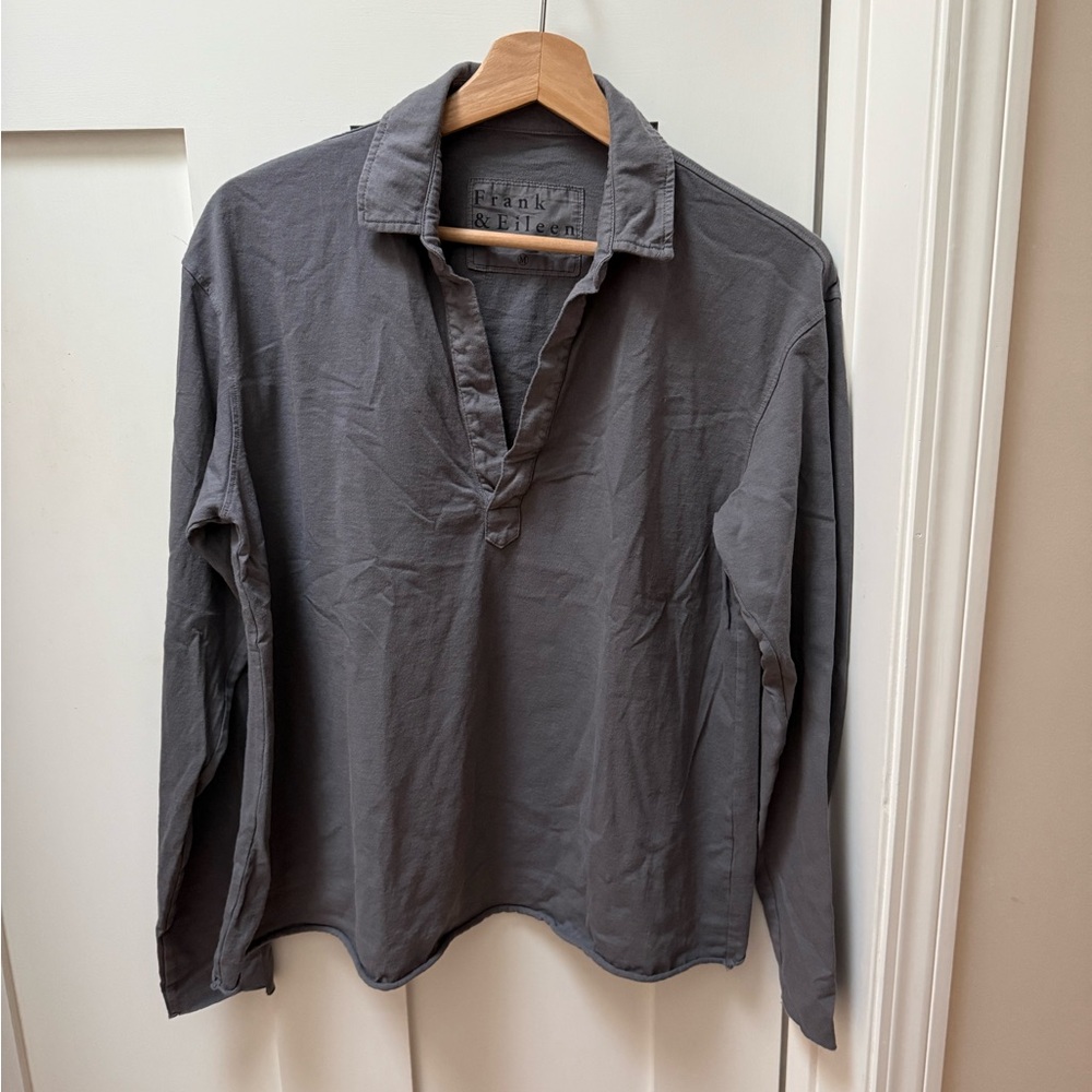 Frank & Eileen NWOT Jersey Patrick popover henley med gray